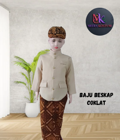 Baju Beskap Coklat